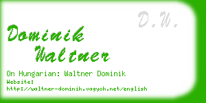 dominik waltner business card